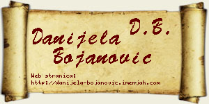 Danijela Bojanović vizit kartica